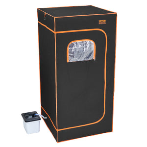 Portable Steam Sauna Tent | Full Size 2000W Personal Spa with Chair & Blanket | 880x880x1780mm
