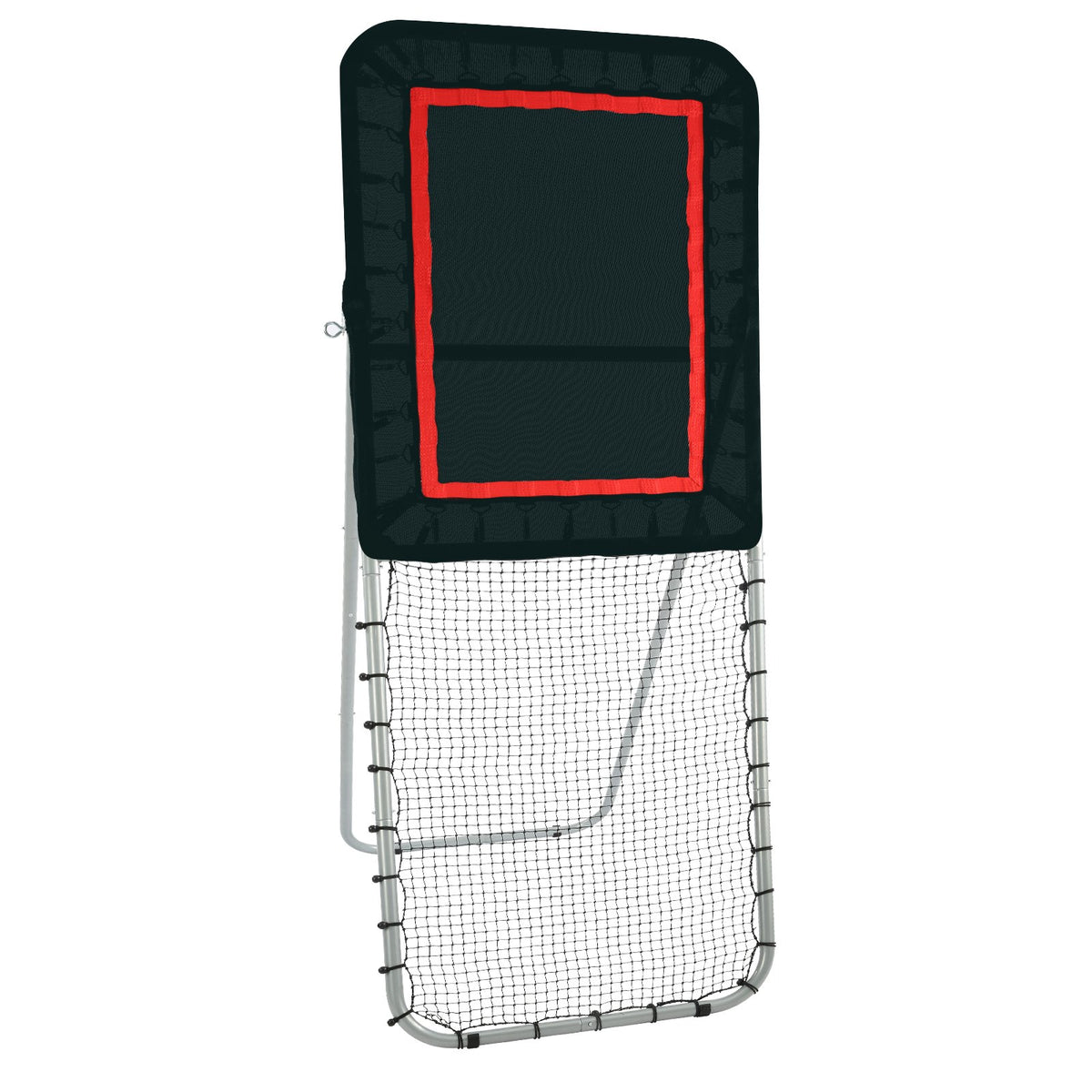 Lacrosse Rebounder | 3x8ft Folding Pitchback Net | Adjustable Training Wall for Baseball, Softball, Volleyball