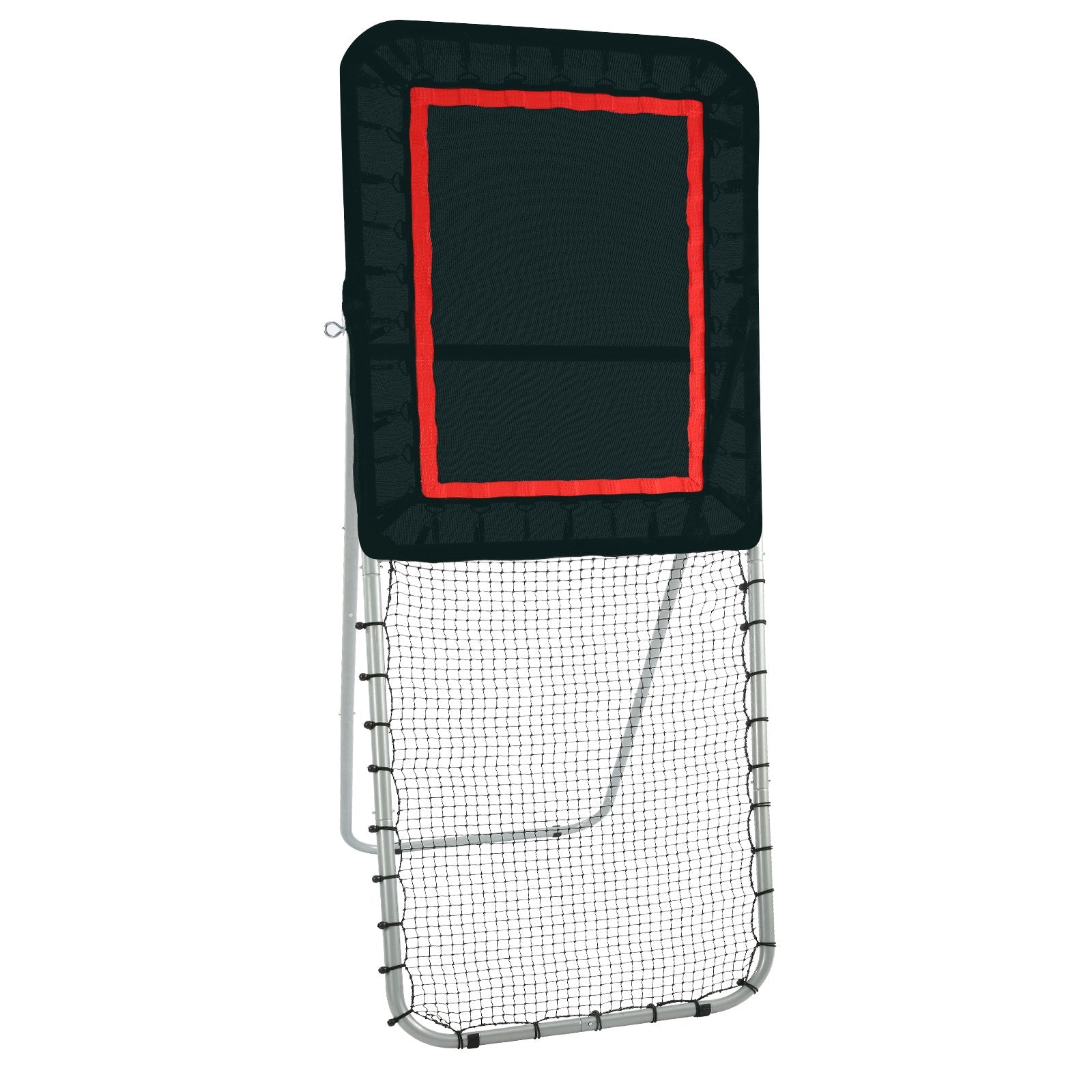 Lacrosse Rebounder | 3x8ft Folding Pitchback Net | Adjustable Training Wall for Baseball, Softball, Volleyball