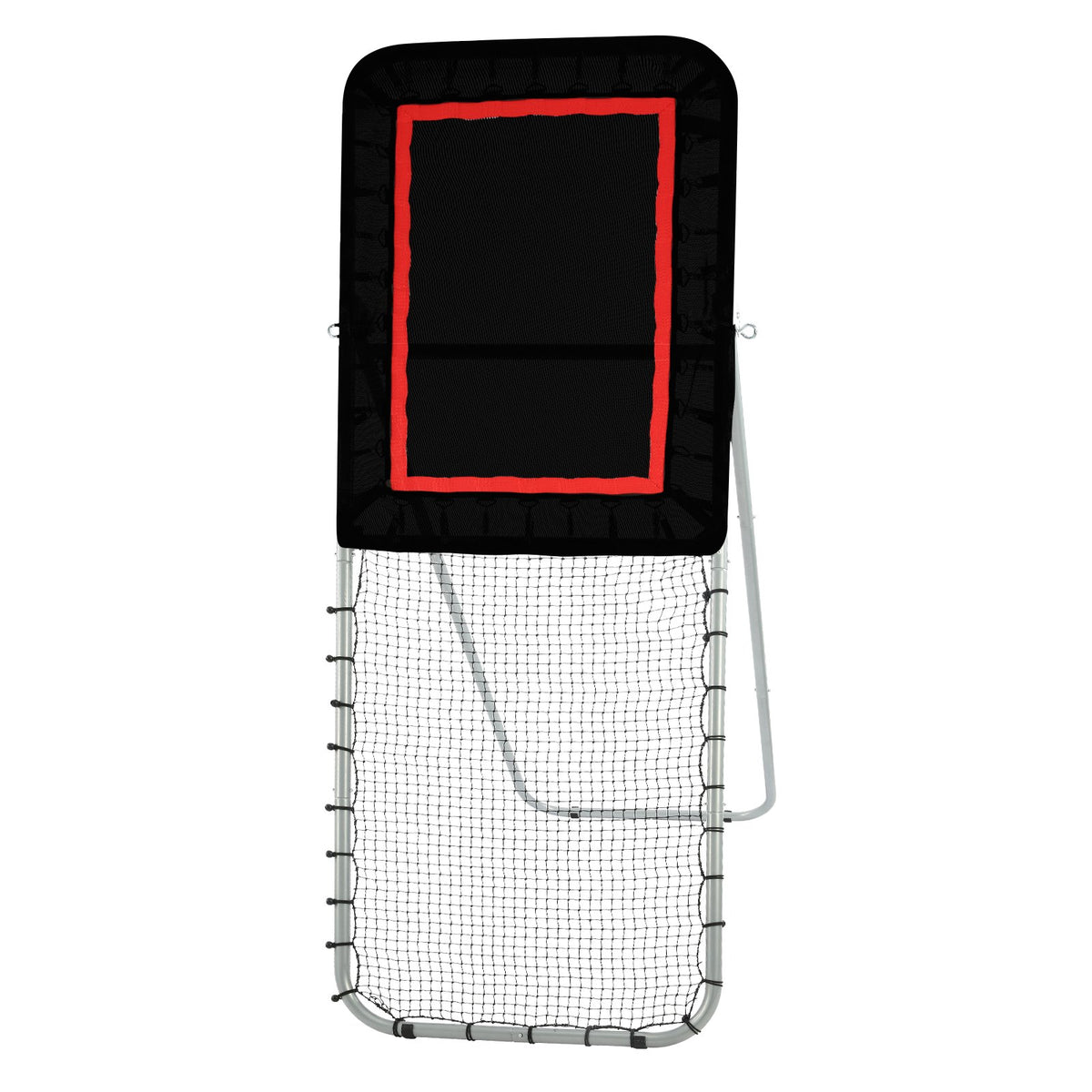 Lacrosse Rebounder | 3x8ft Folding Pitchback Net | Adjustable Training Wall for Baseball, Softball, Volleyball