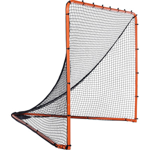 Lacrosse Goal 1.8x1.8m | Folding Steel Frame Training Net | Quick Setup Portable Backyard Goal for Youth & Adult Practice | Orange