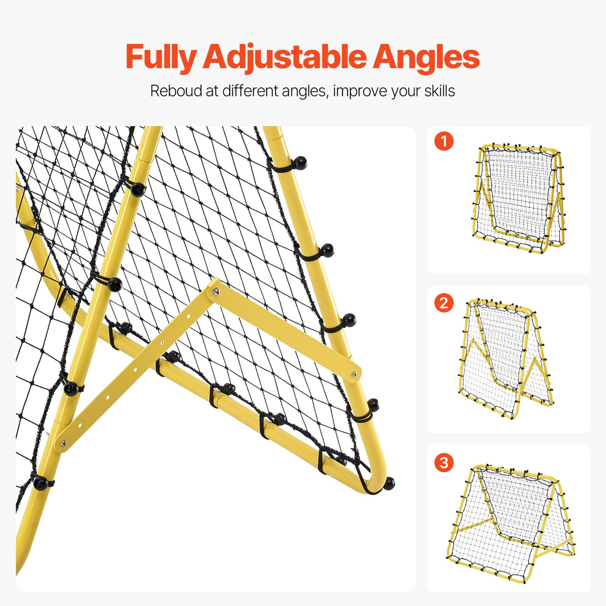 Soccer Rebounder Net | 40x35x37" Kick-Back Football Training Net