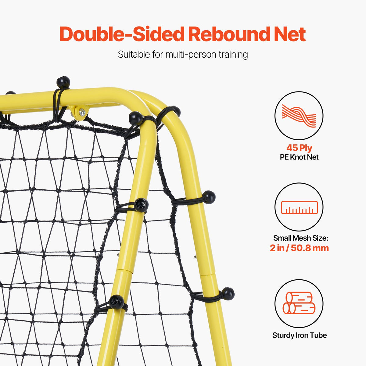 Soccer Rebounder Net | 40x35x37" Kick-Back Football Training Net
