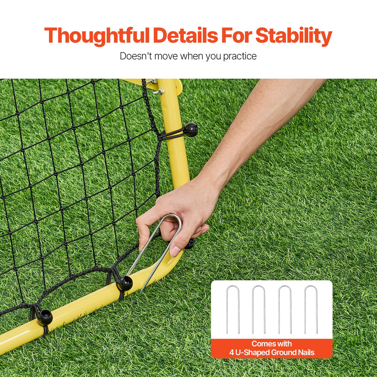Soccer Rebounder Net | 40x35x37" Kick-Back Football Training Net