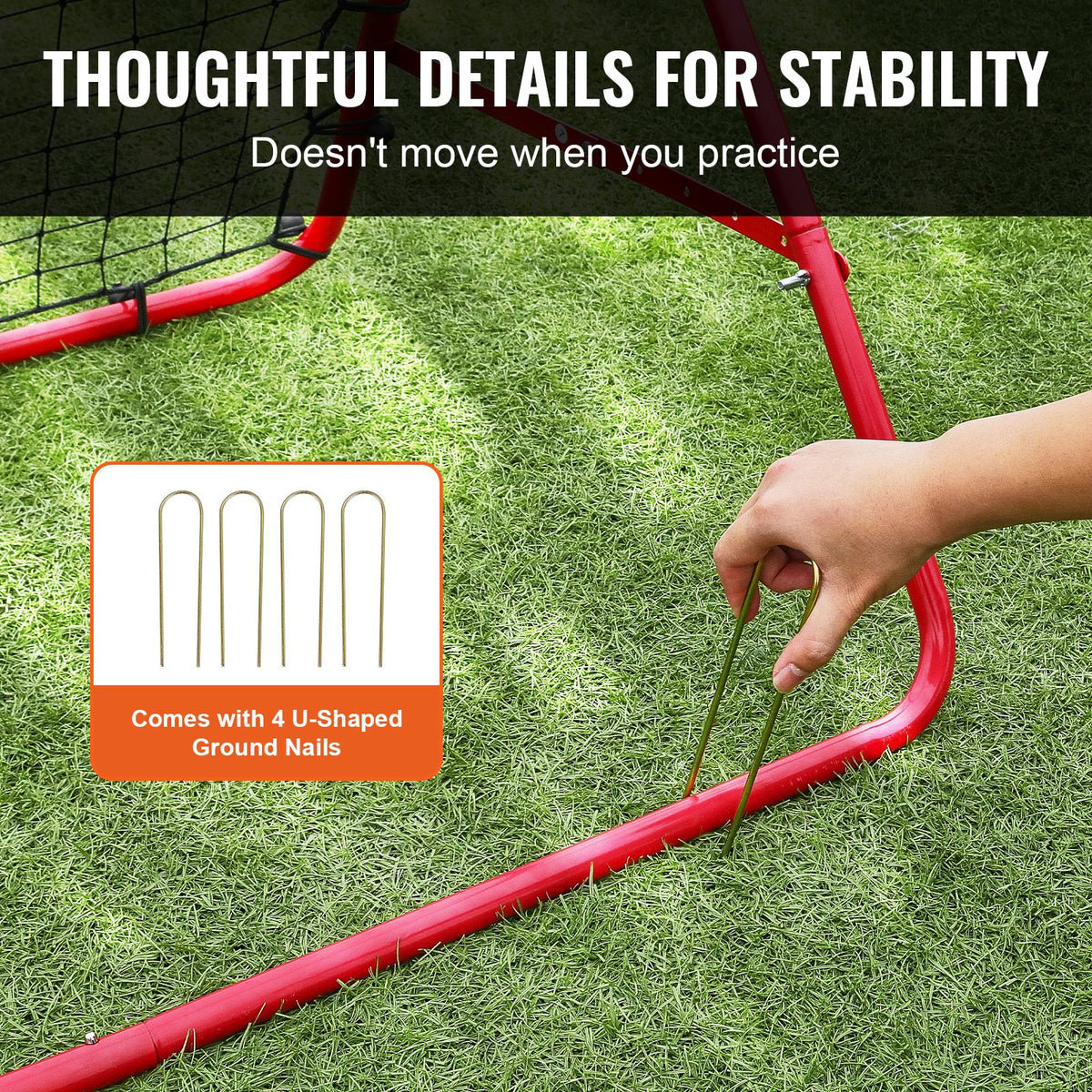 Soccer Rebounder Net 100x100cm | Portable Football Kick-Back Goal with Adjustable Angles | Training Aid for Kids, Teens & Adults | Easy Setup & Storage