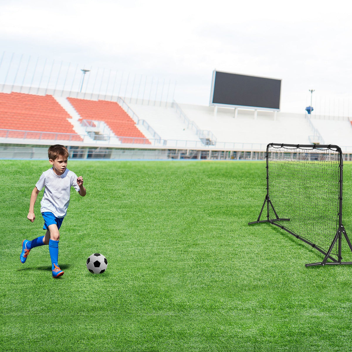 Soccer Rebound Trainer 6x4 ft | Double-Sided Net for Training