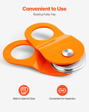 Snatch Block 10 Ton | Recovery Winch Pulley 22,000 lbs Capacity | For Off-Road ATV UTV