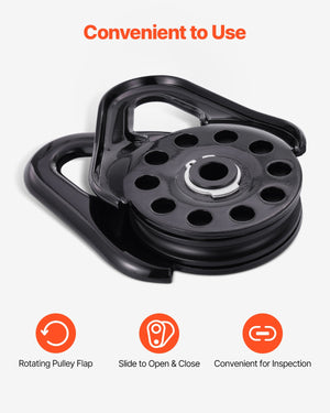 Recovery Snatch Block | 14.5 Ton Pulley for ATV/UTV | 32,000lb Capacity
