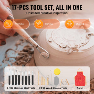 Pottery Wheel 10 Inch Blue | 350W Electric Wheel with Foot Pedal & LCD | Direct Drive Ceramic Machine with 3 Support Legs for DIY Art & Craft