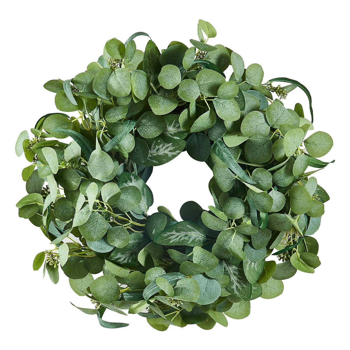 Decorative Wreath | 66cm Green Eucalyptus Leaves | Year-Round Home Decor