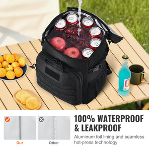 Cooler Bag | 25L Insulated Lunch Tote with Molle & Storage Pockets