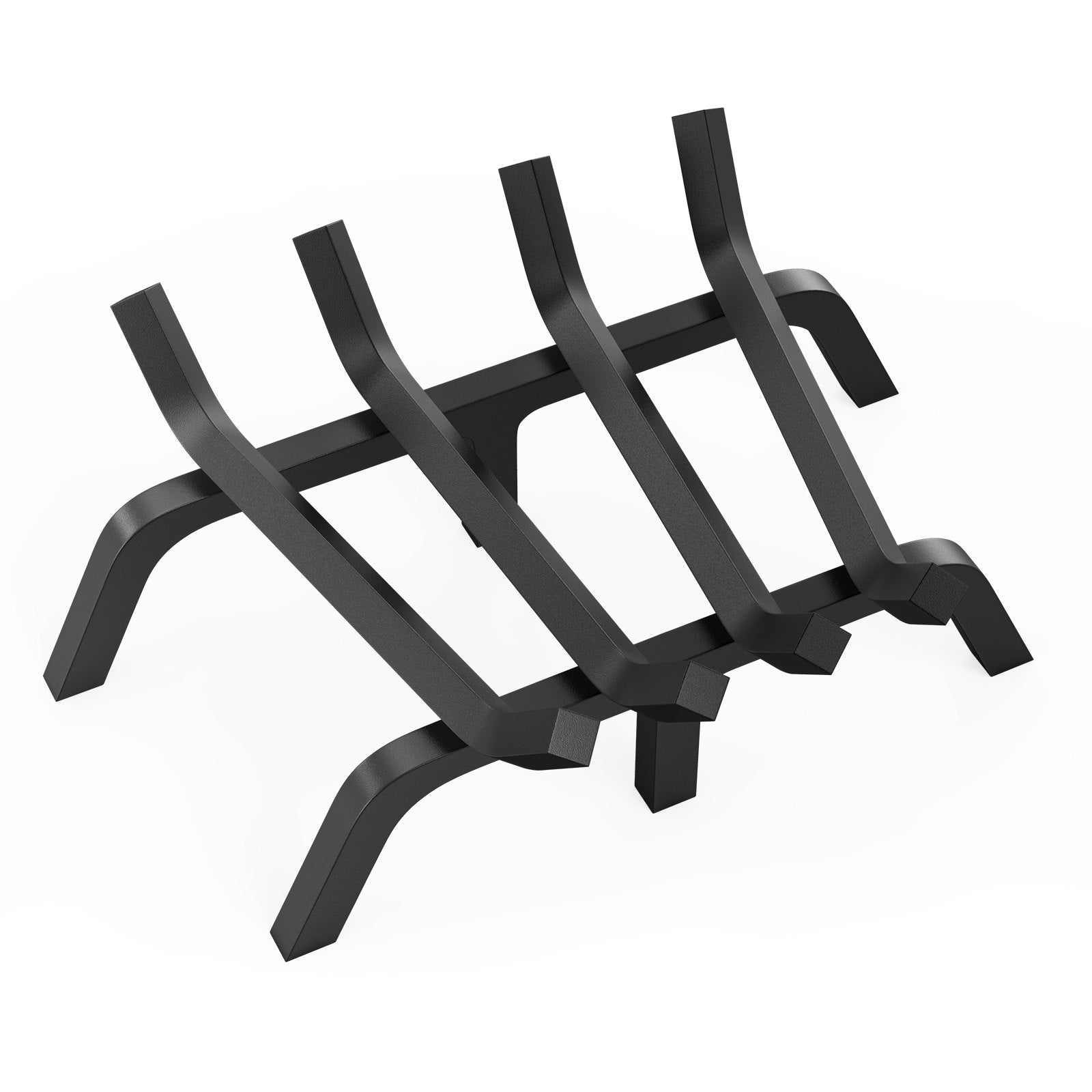 Fireplace Log Grate 18" | Heavy Duty Steel with 6 Support Legs | Indoor & Outdoor Firewood Rack