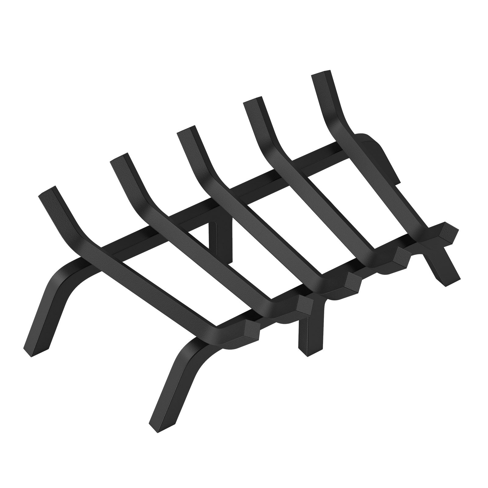 Fireplace Log Grate 609mm | Heavy Duty 6-Leg Steel Firewood Rack