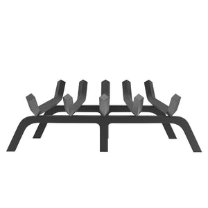 Fireplace Log Grate 609mm | Heavy Duty 6-Leg Steel Firewood Rack
