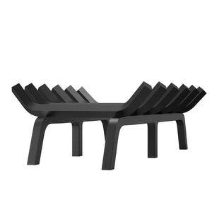 Fireplace Log Grate 685mm | Heavy Duty 6-Leg Steel Firewood Rack