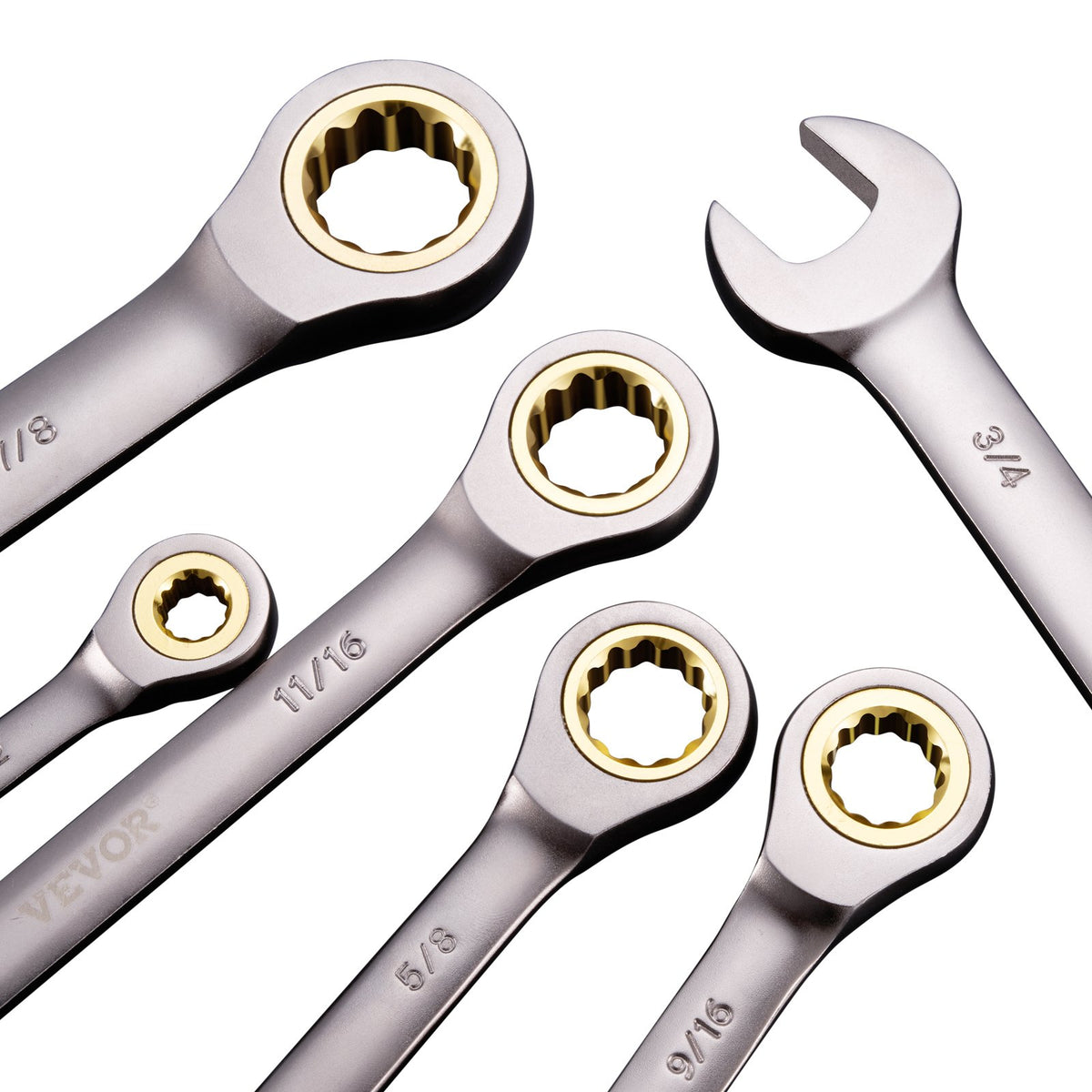 Wrench Set | 24-Piece SAE & Metric Combination Wrenches with Organizer