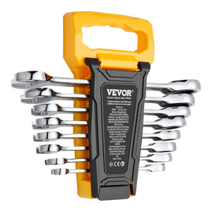 Combination Wrench Set | 8-Piece Metric 8–19mm with Organizer Rack