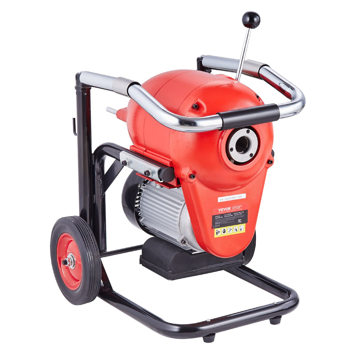 Drain Cleaner Machine | 120ft x 6/5" Sectional Snake Auger | Manual Feed