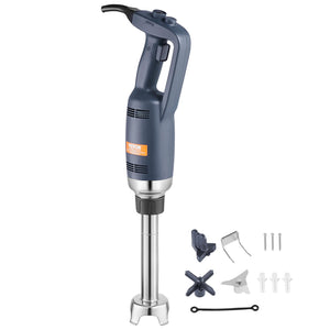 Commercial Immersion Blender 350W | Heavy Duty Hand Mixer for Soups & Sauces | Ergonomic Grip & Stainless Steel Shaft