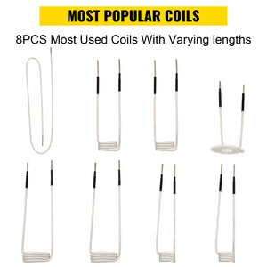 Induction Heater Coil Kit | 8PCS Rusty Bolt Removal Coils (Variant 2)