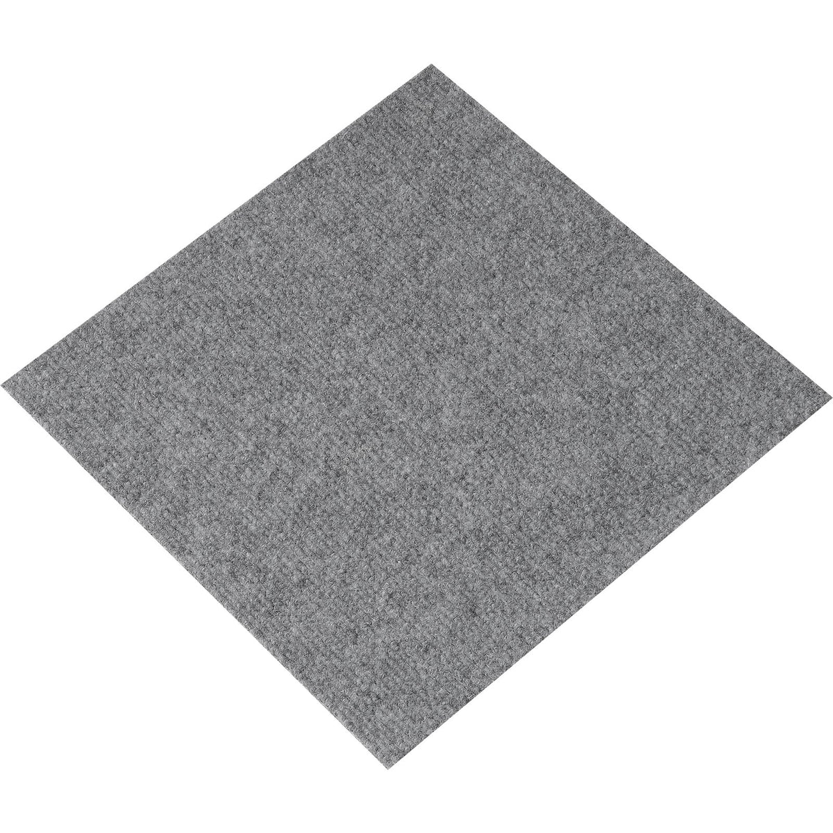 Peel & Stick Carpet Tiles 12 Pack | Self-Adhesive Floor Squares | Light Gray | Indoor & Outdoor
