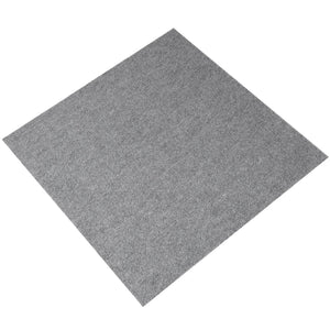 Peel & Stick Carpet Tiles 9 Pack | Self-Adhesive Floor Squares | Light Gray | Indoor & Outdoor