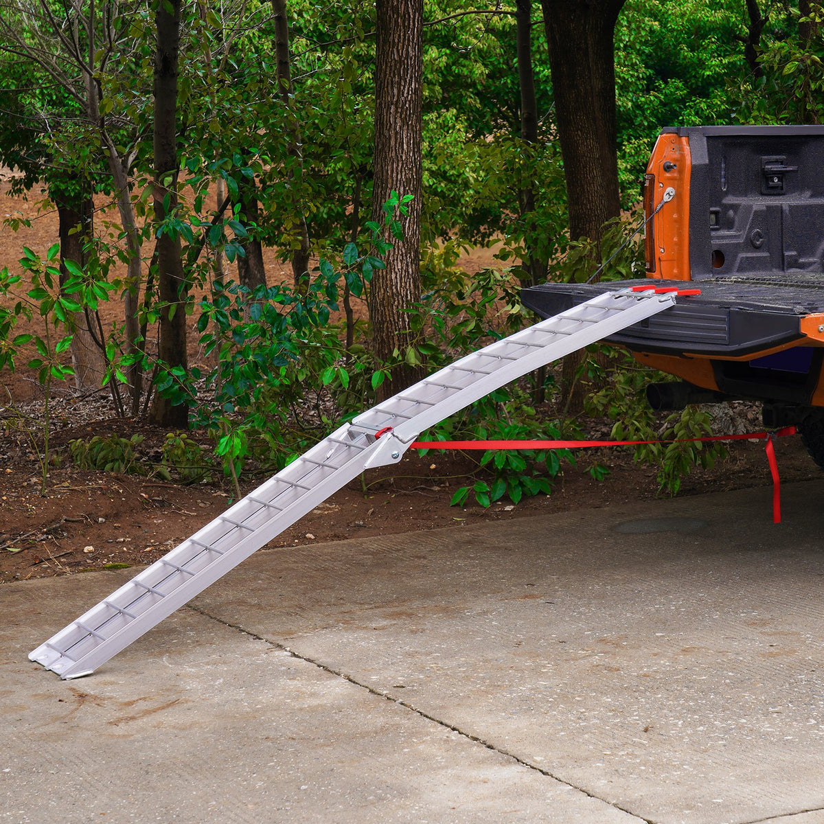 Aluminum Loading Ramp | 750lb Folding Truck Bed Ramp | 1 Piece