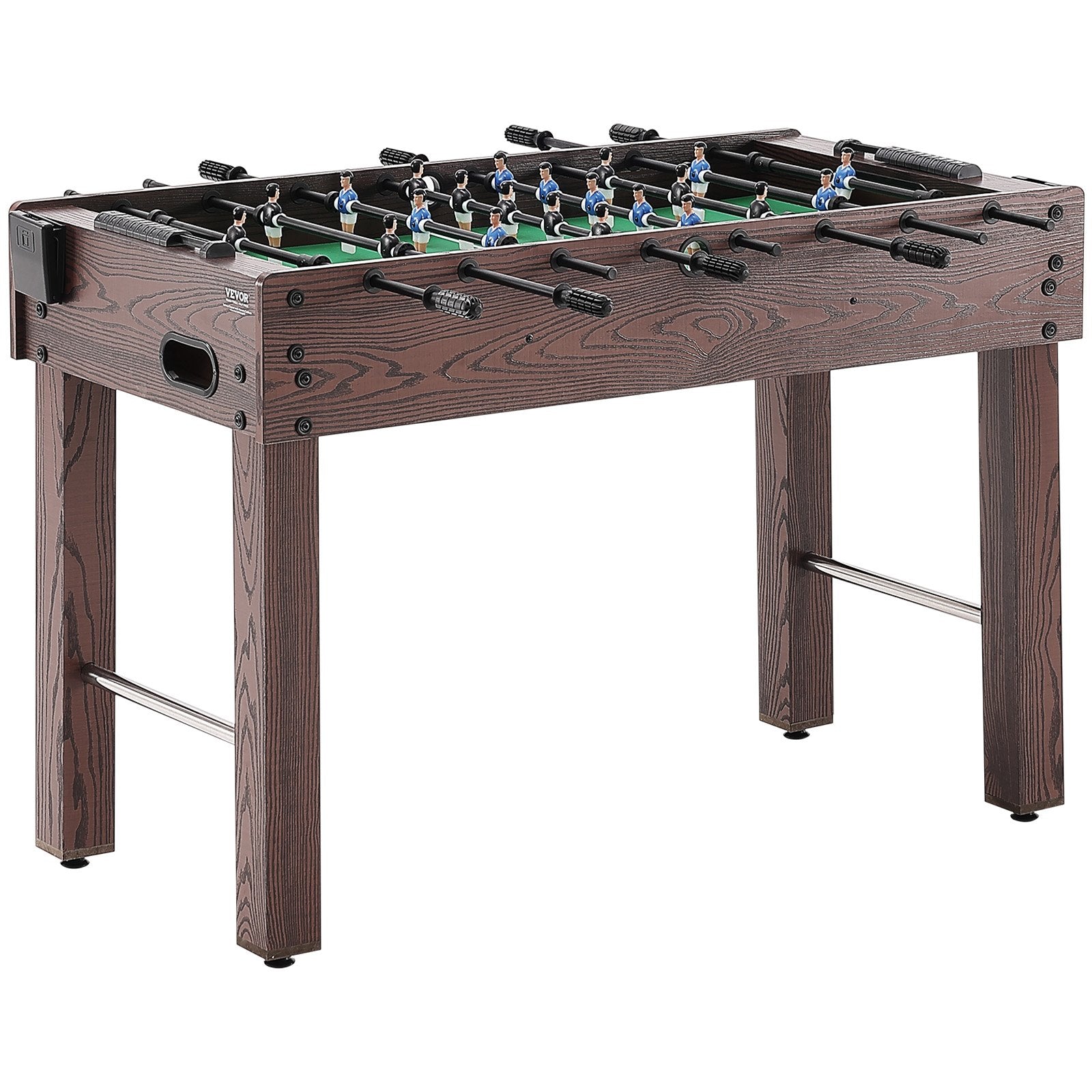Foosball Table 48 Inch | Standard Indoor Soccer Table with 2 Balls & Cup Holders | Full Size Home & Game Room Play Set