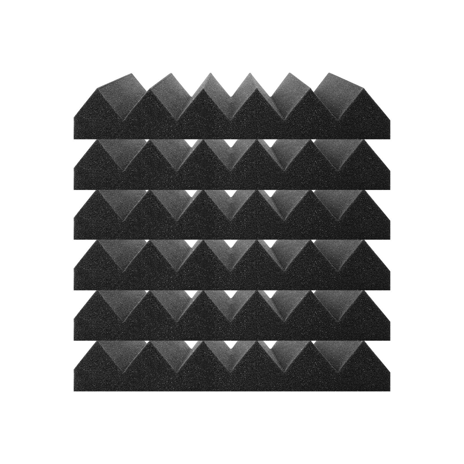 Acoustic Foam Panels | 24-Pack 12x12x2" Adhesive Soundproof Wall & Ceiling Tiles
