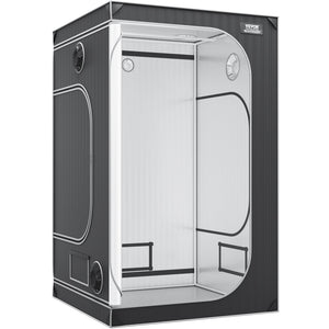 Grow Tent | 48"x48"x80" Indoor Hydroponic Growing Tent with Window, Door & Tray