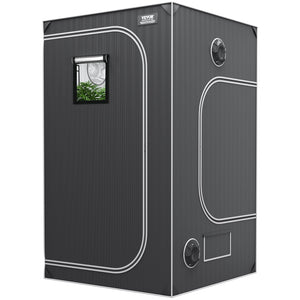 Grow Tent | 48"x48"x80" Indoor Hydroponic Growing Tent with Window, Door & Tray