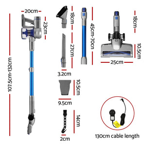 Devanti 300W Stick Vacuum Cleaner | Cordless | Self-Standing