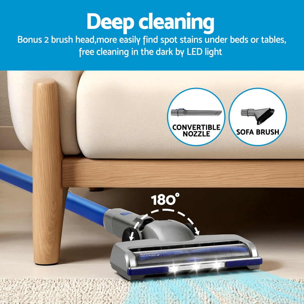 Devanti 300W Stick Vacuum Cleaner | Cordless | Self-Standing