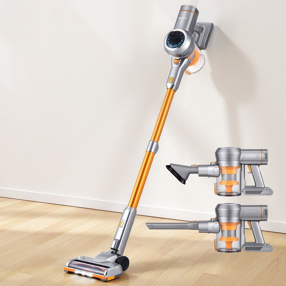Cordless Stick Vacuum | 300W | Self-Standing | Golden