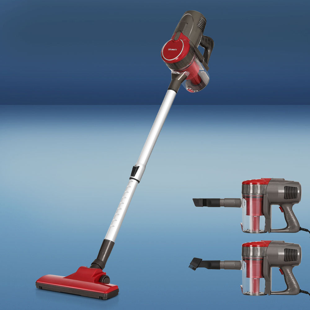 Stick Vacuum Cleaner | Bagless | Corded | 500W | Red