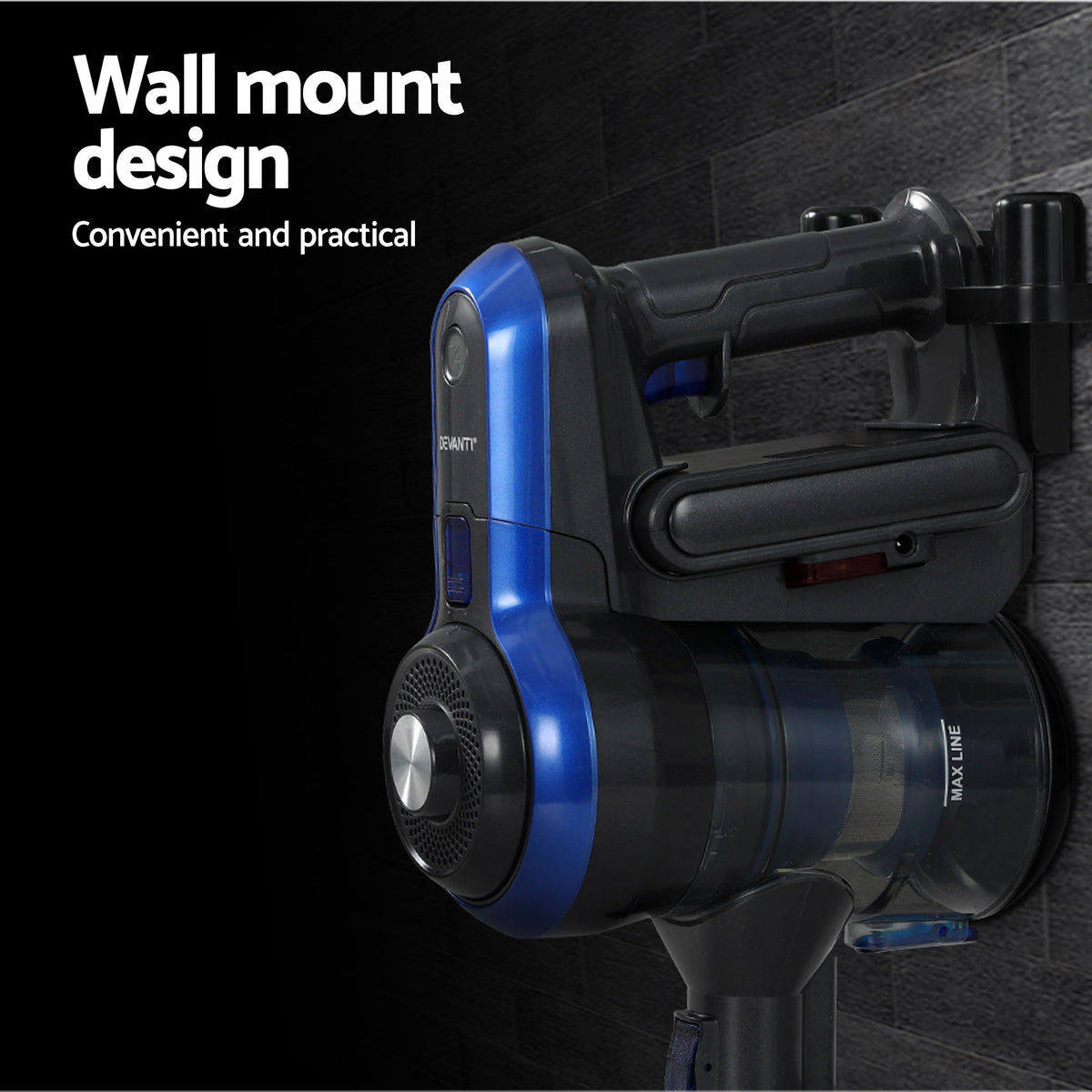 Handheld Vacuum Cleaner | Cordless | 250W Brushless Motor | Stick Design