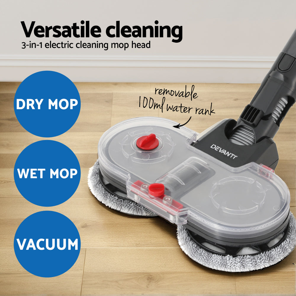 Stick Vacuum Cleaner | Mop Head | 350W | Grey