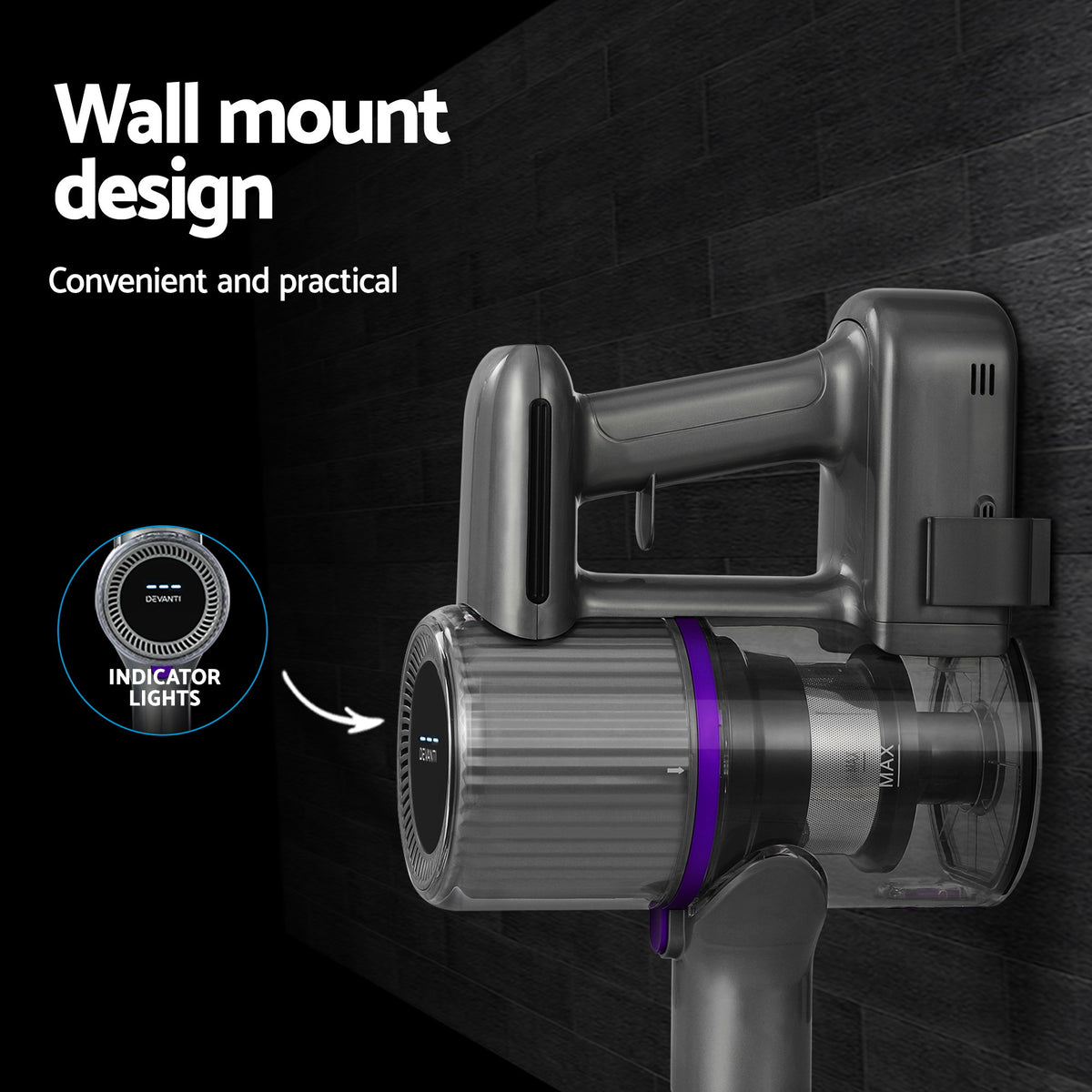 Cordless Handheld Vacuum Cleaner | 2-Speed | Bagless | Stick Handstick