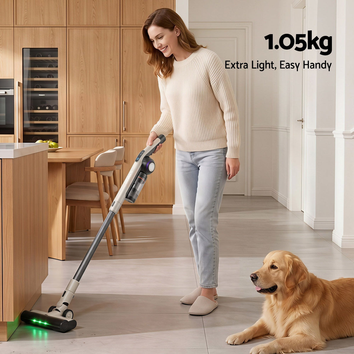 Cordless Vacuum Cleaner | Auto-Empty Dust Station | 18kPa | Oat