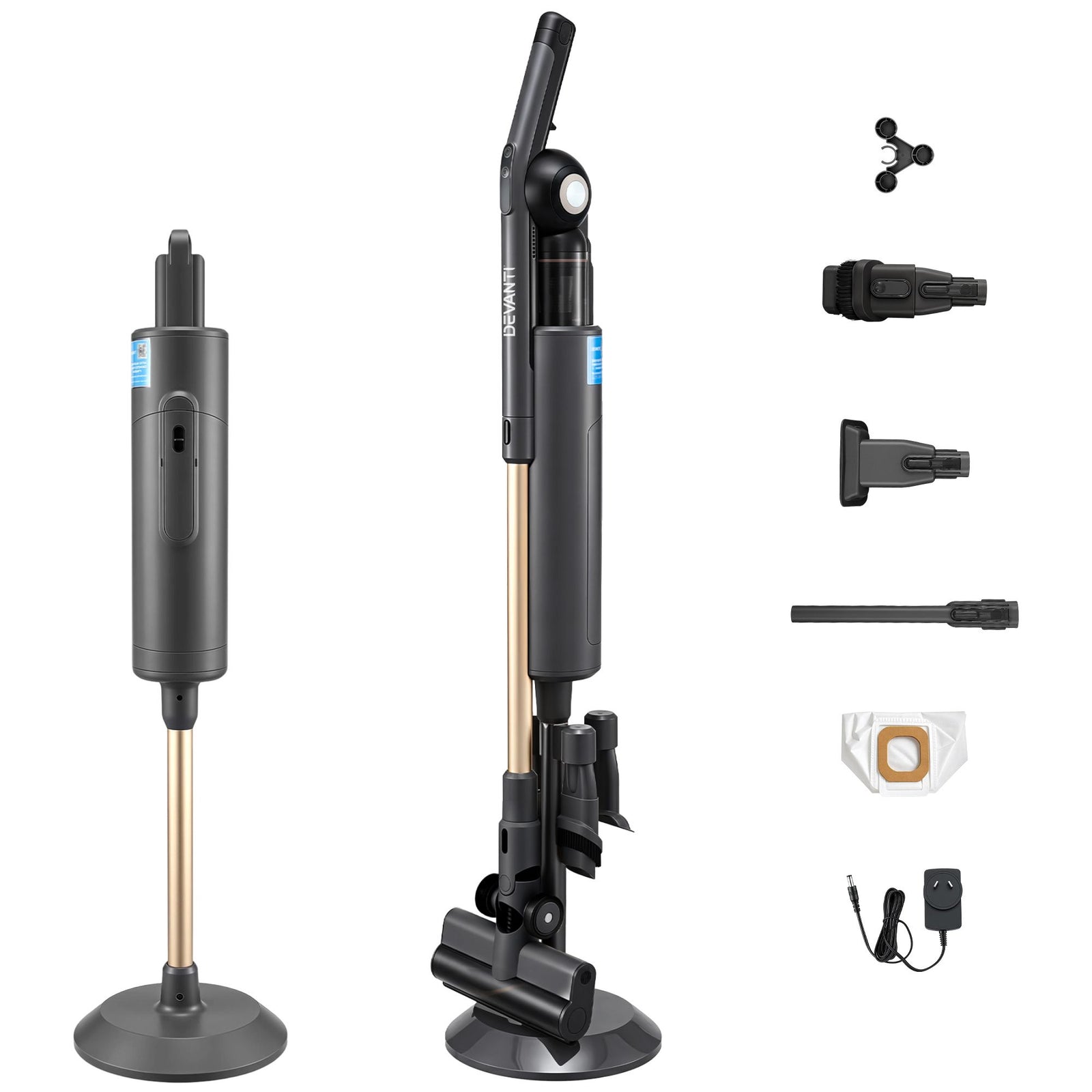 Cordless Vacuum Cleaner | Auto-Empty Dust Station | 18kPa | Grey