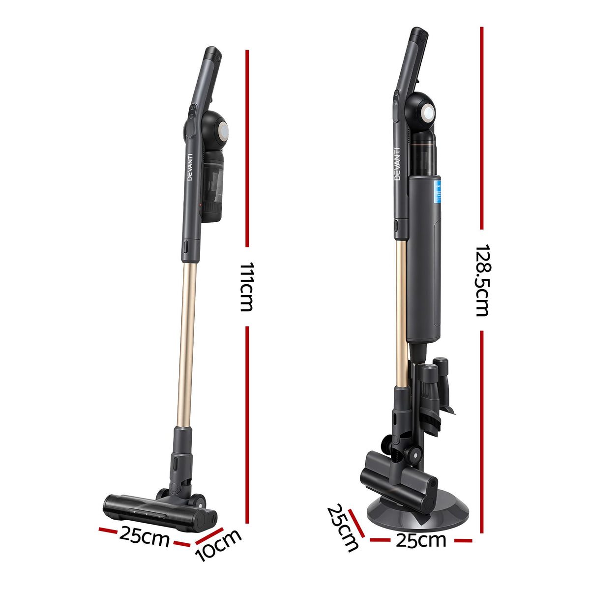 Cordless Vacuum Cleaner | Auto-Empty Dust Station | 18kPa | Grey