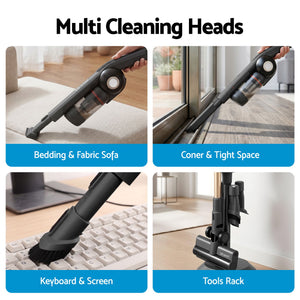 Cordless Vacuum Cleaner | Auto-Empty Dust Station | 18kPa | Grey