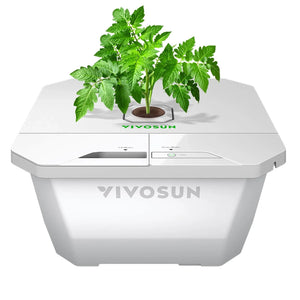 VGrow DWC Hydroponics Growing System Kit | 4-Gallon Deep Water Culture with Air Stones & Rapid Rooters | Smart Grow Box Compatible