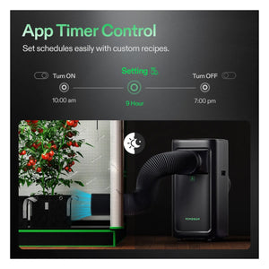 VIVOSUN AeroLush C08 Intelligent Air Conditioner | 8000 BTU | 4-in-1 Cooling/Heating/Drying/Fan | Temp + Humidity + VPD Sensors | App Controlled