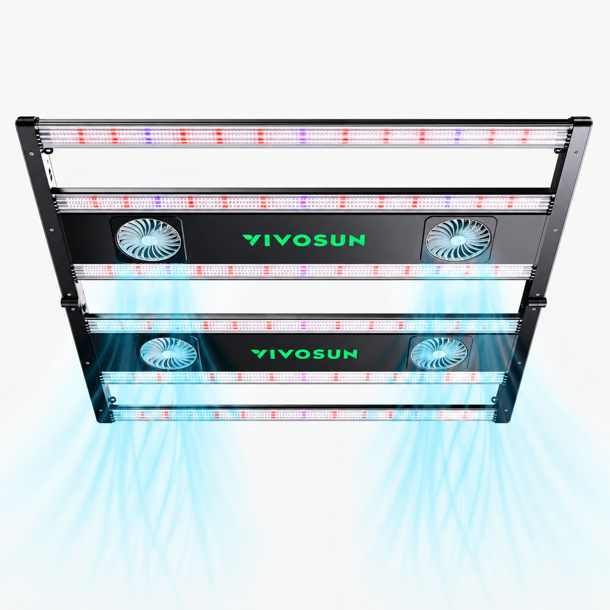 VIVOSUN AeroLight 550W LED Grow Light | Tunable Full Spectrum, Integrated Airflow & GrowHub App Control | 4x4 ft Coverage
