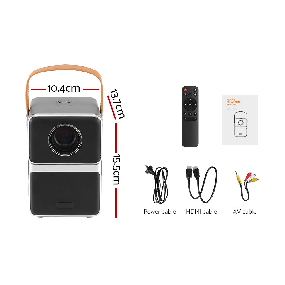 Portable Mini Video Projector | 4K WiFi | Home Theater | HDMI Support | 1080P