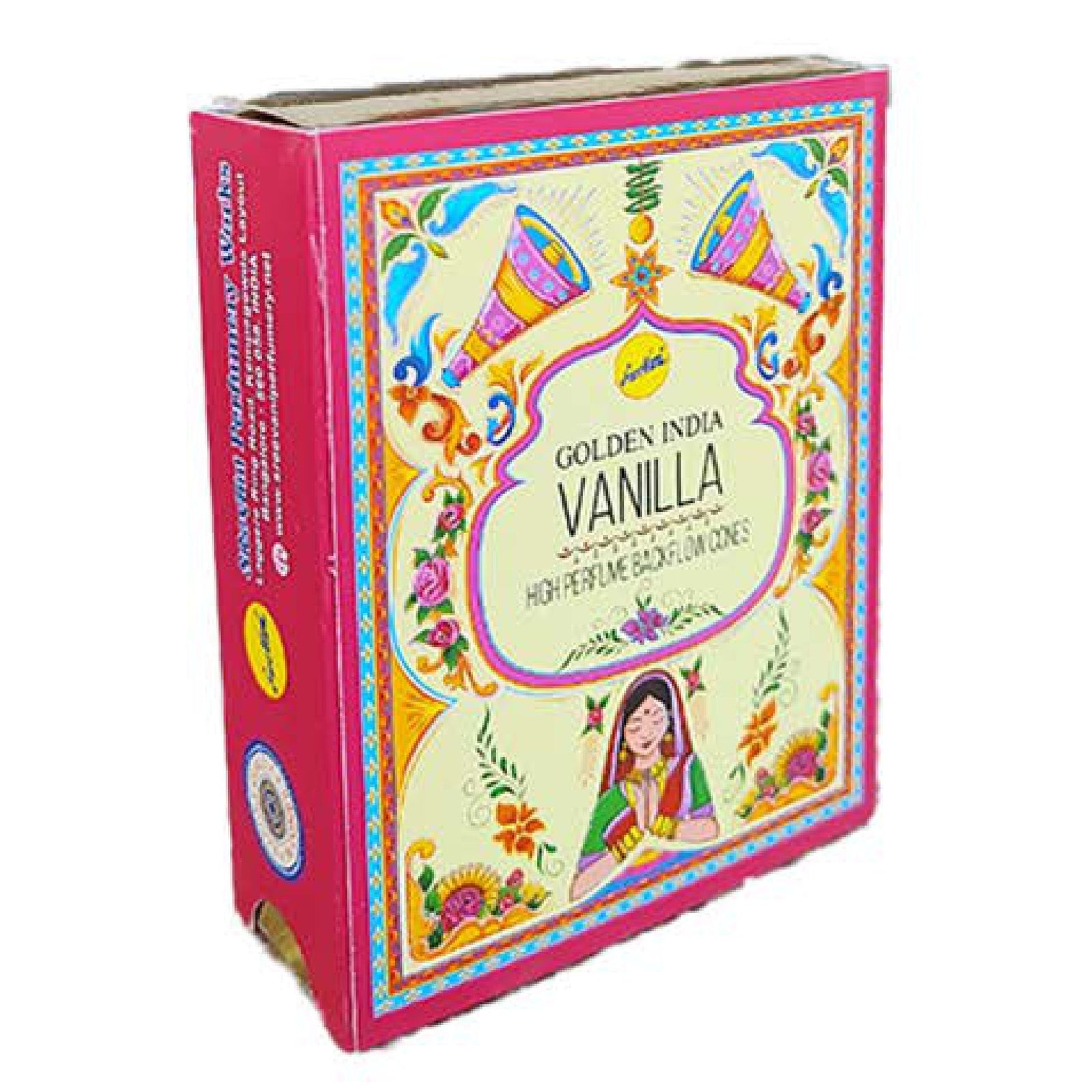 Vanilla Backflow Incense Cones | Sree Vani Indian Heritage | 120 Jumbo Sized Cones