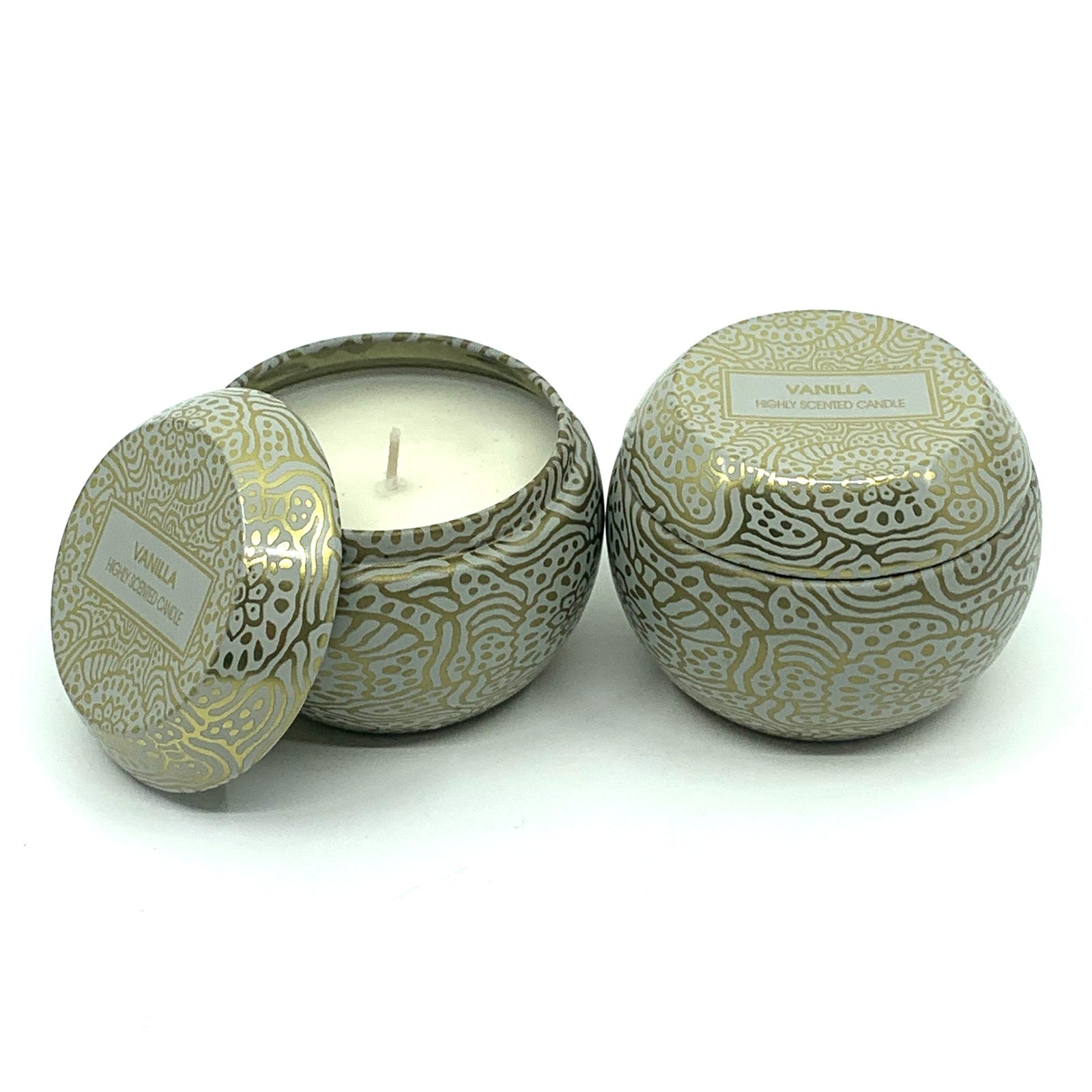 Vanilla Fragranced Soy Candle | 65mm x 50mm | 2 Pack