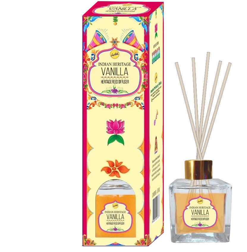 Vanilla Reed Diffuser 50mL | Sree Vani Indian Heritage Home Fragrance