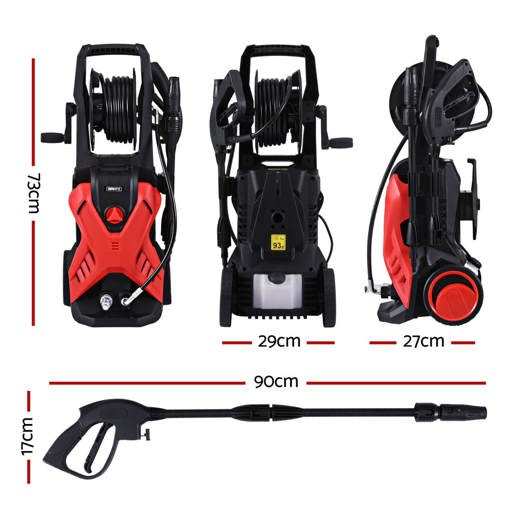High Pressure Washer | 2400PSI Electric Water Cleaner | 10M Jet Hose | Gurney Pump